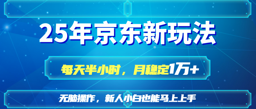 （14309期）25京东新玩法，每天半小时，月稳定1W+-Ai数字电商