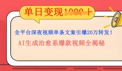 全平台深夜文案新风口：DeepSeek生成百万播放量金句，治愈系内容涨粉速度快4倍-Ai数字电商