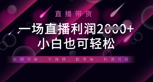 半无人直播带货，一场利润数张，适合所有平台玩法，小白也可轻松-Ai数字电商